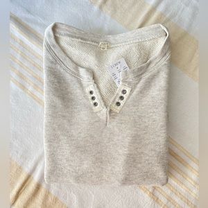 J. Crew NWT LOVE ❤️ Haya Slouchy French Terry Sweatshirt SZ XS